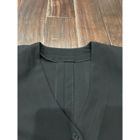 Vintage Black Button-Up Plus Size Blazer Jacket - Picture 5 of 7